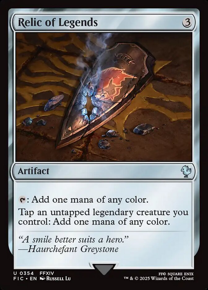 MTG Card Title: Relic of Legends FIC/354