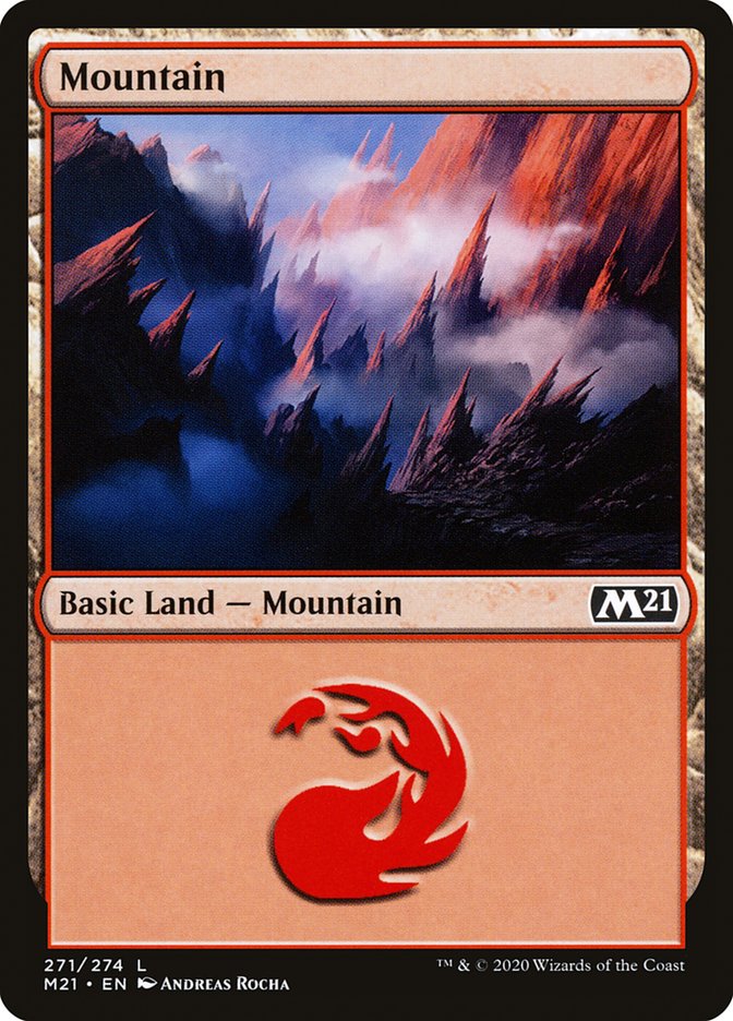 MTG Card Title: Mountain M21/271