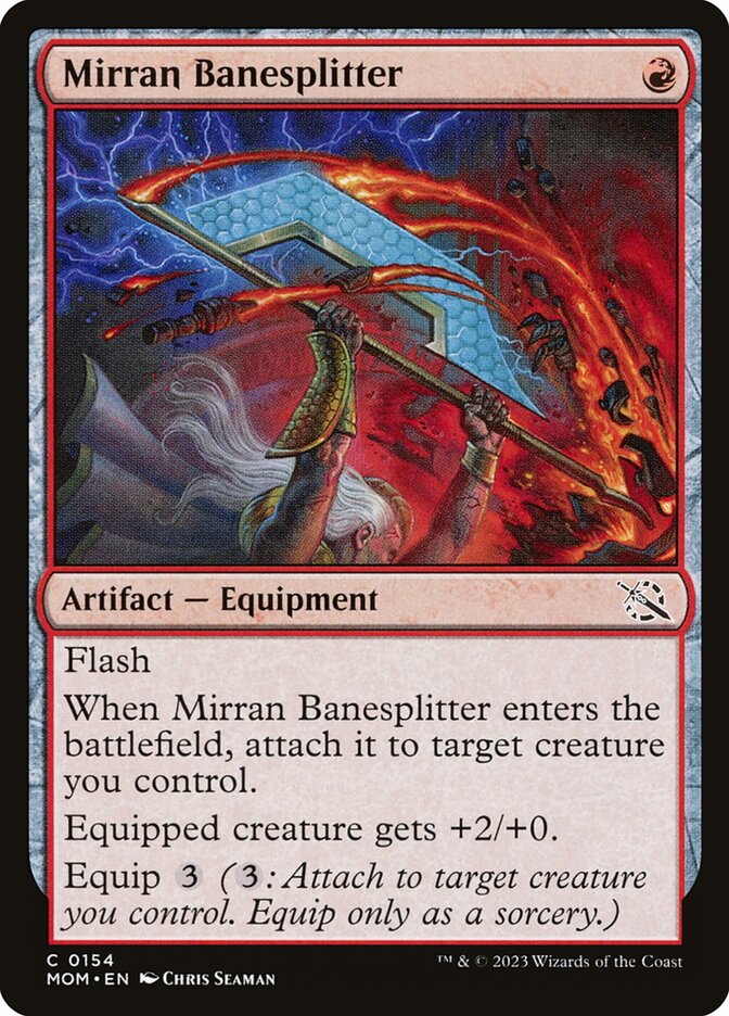 MTG Card Title: Mirran Banesplitter MOM/154