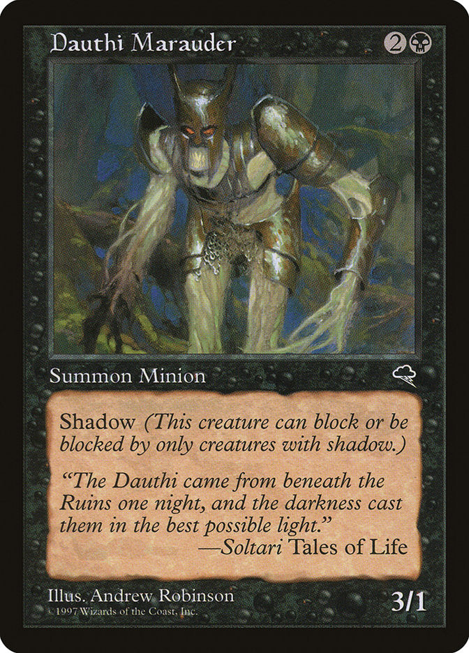 MTG Card Title: Dauthi Marauder TMP/123