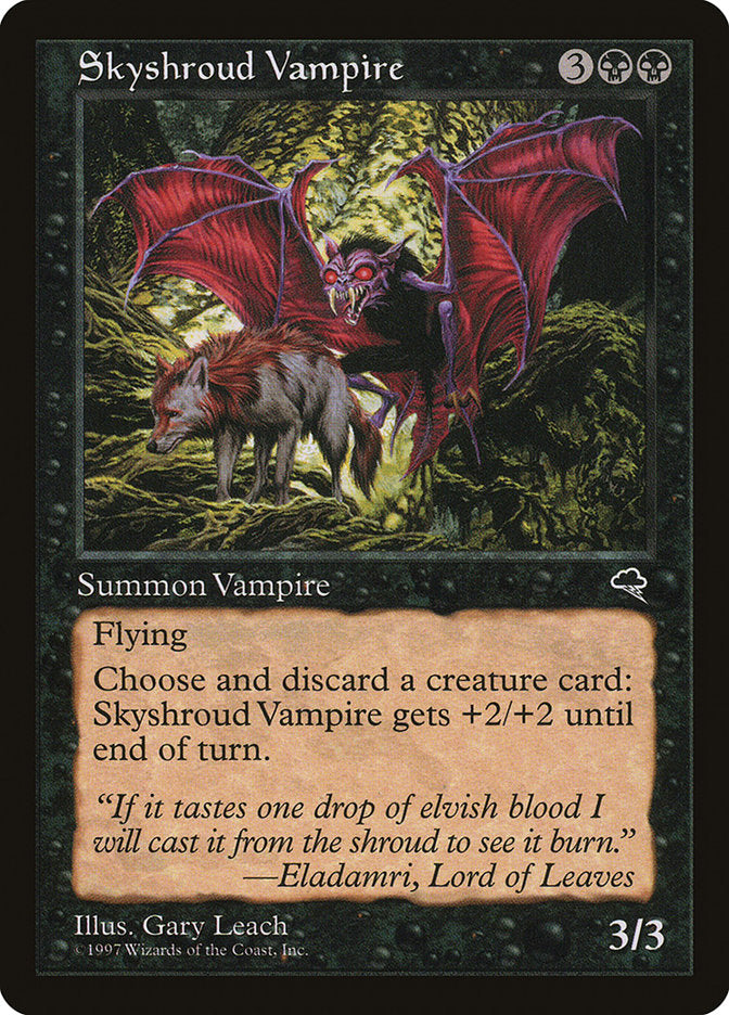 MTG Card Title: Skyshroud Vampire TMP/157