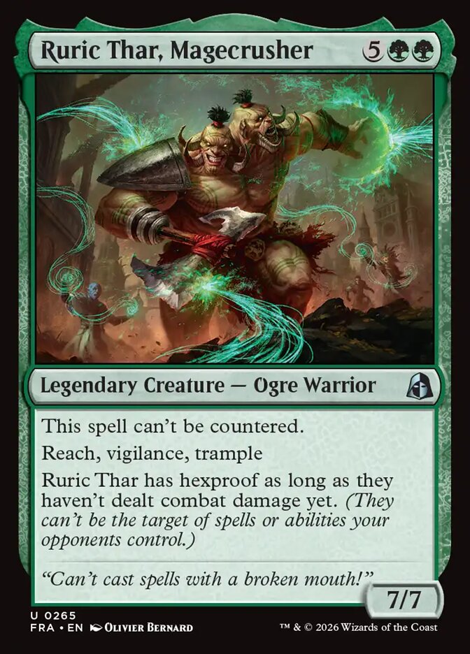 MTG Card Title: Ruric Thar, Magecrusher FRA/265