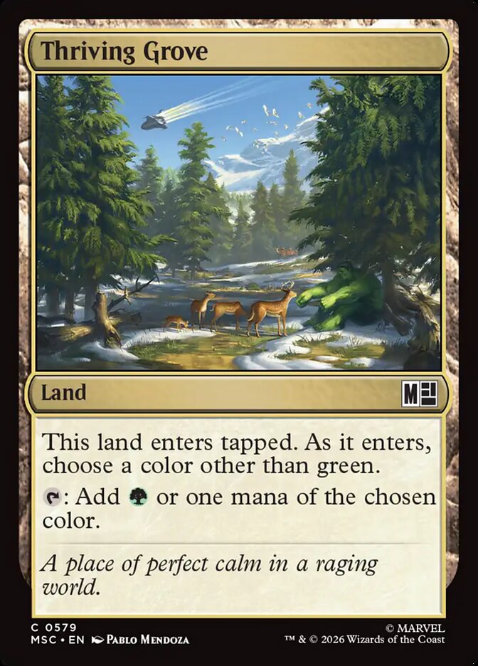 MTG Card Title: Thriving Grove MSC/579