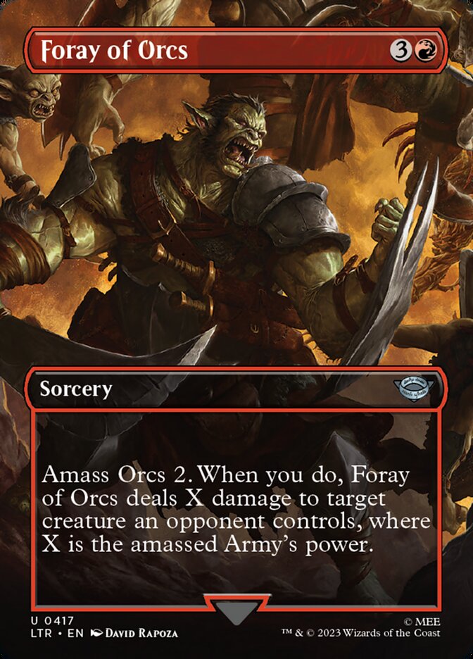 MTG Card Title: Foray of Orcs LTR/417
