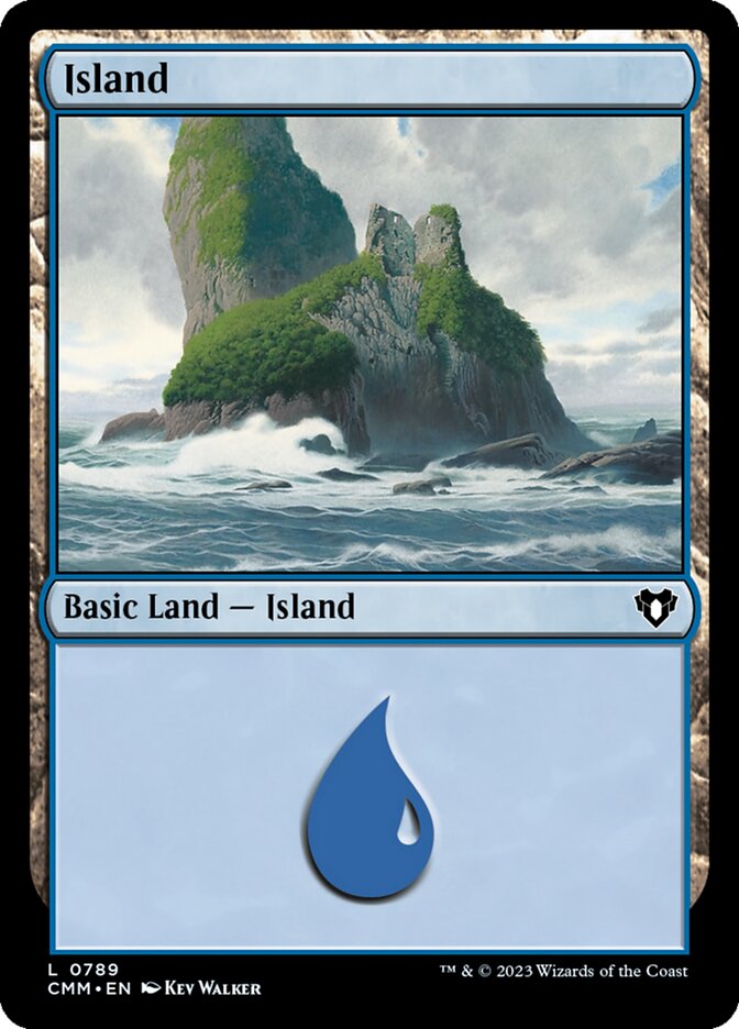MTG Card Title: Island CMM/789