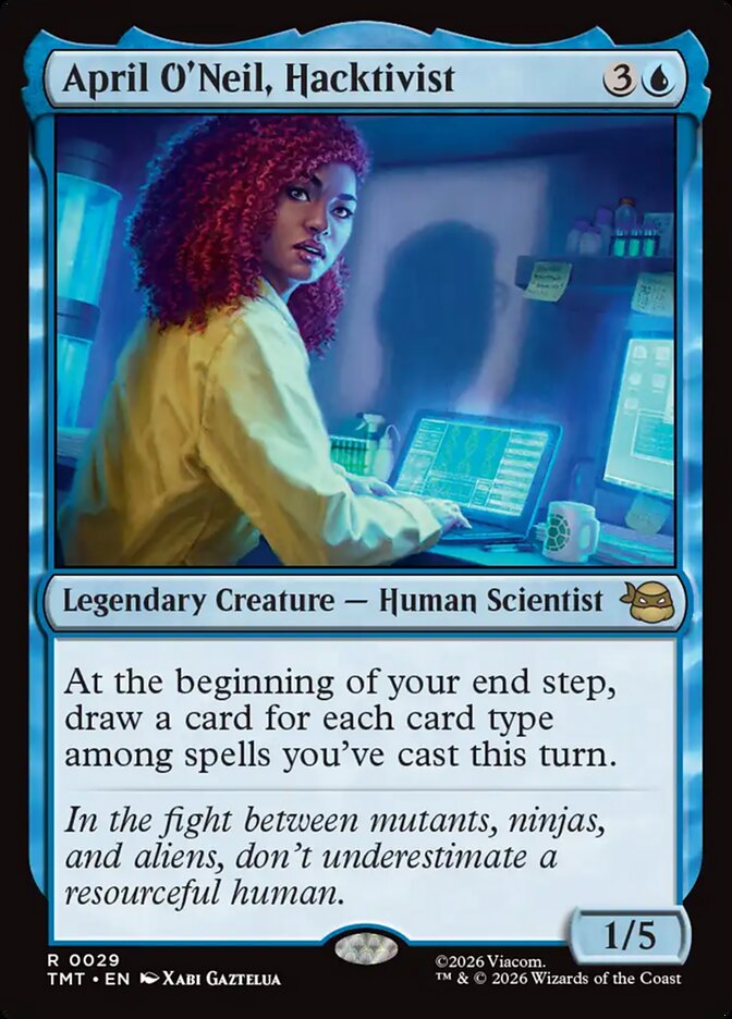 MTG Card Title: April O'Neil, Hacktivist TMT/29