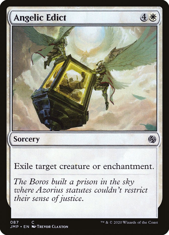 MTG Card Title: Angelic Edict JMP/87