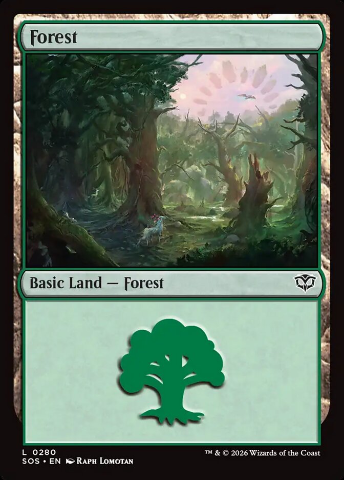 MTG Card Title: Forest SOS/280