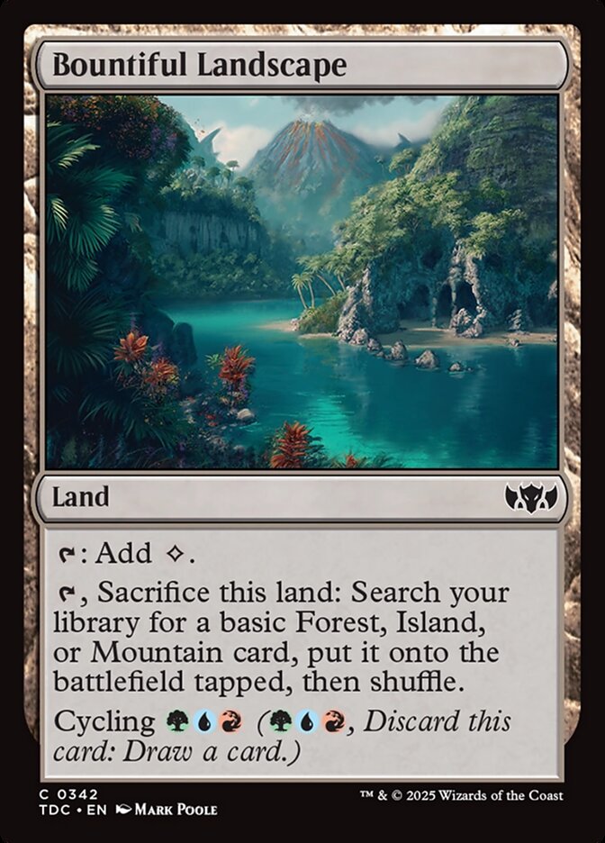 MTG Card Title: Bountiful Landscape TDC/342