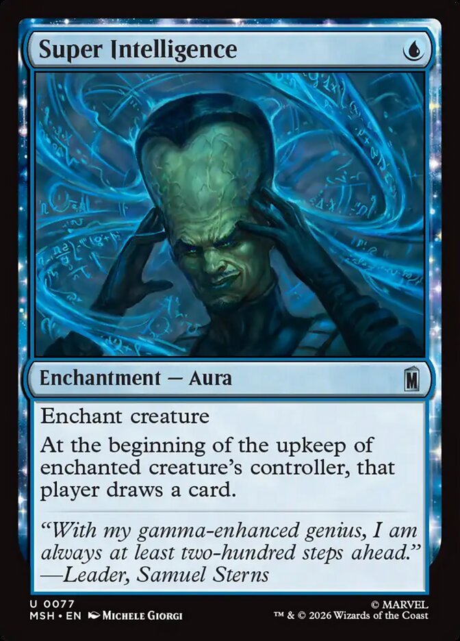 MTG Card Title: Super Intelligence MSH/77