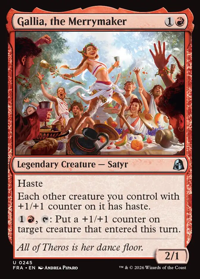 MTG Card Title: Gallia, the Merrymaker FRA/245