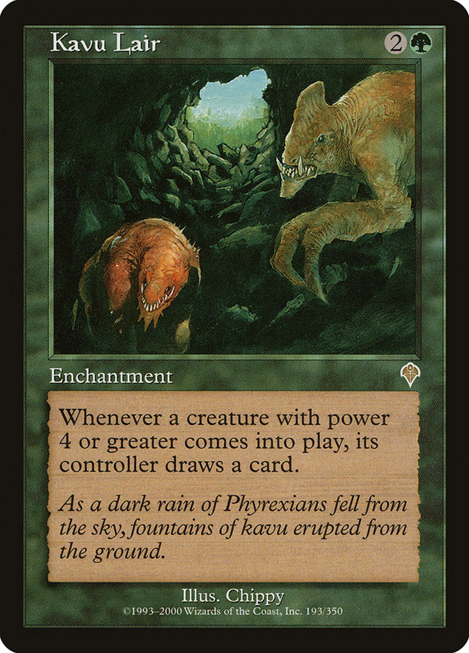 MTG Card Title: Kavu Lair INV/193