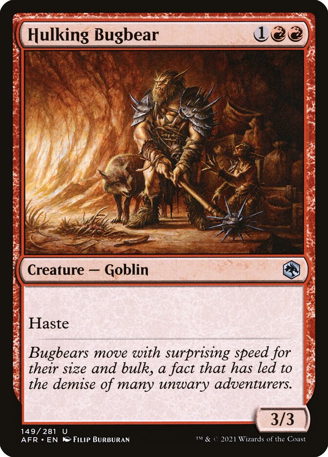 MTG Card Title: Hulking Bugbear AFR/149