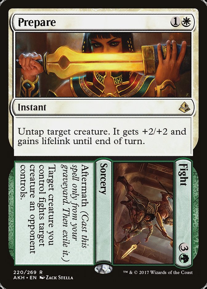 MTG Card Title: Prepare // Fight AKH/220
