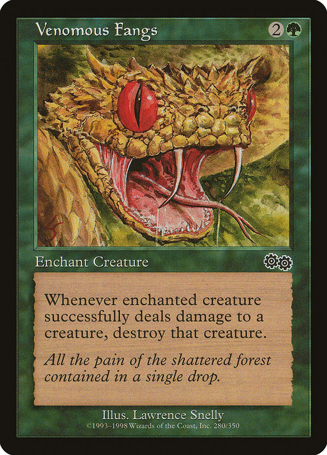 MTG Card Title: Venomous Fangs USG/280