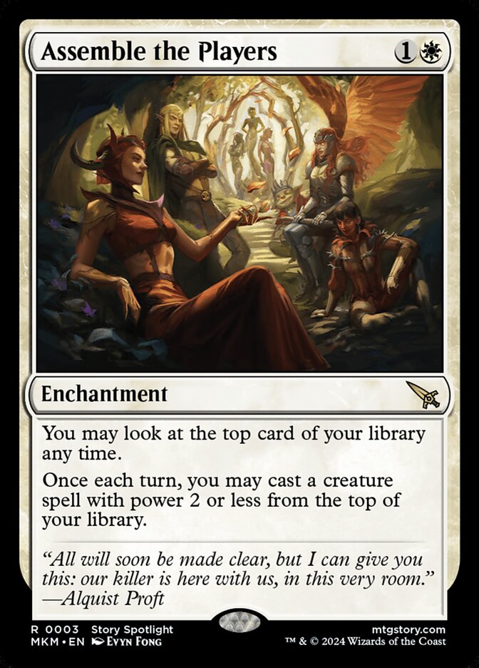 MTG Card Title: Assemble the Players MKM/3
