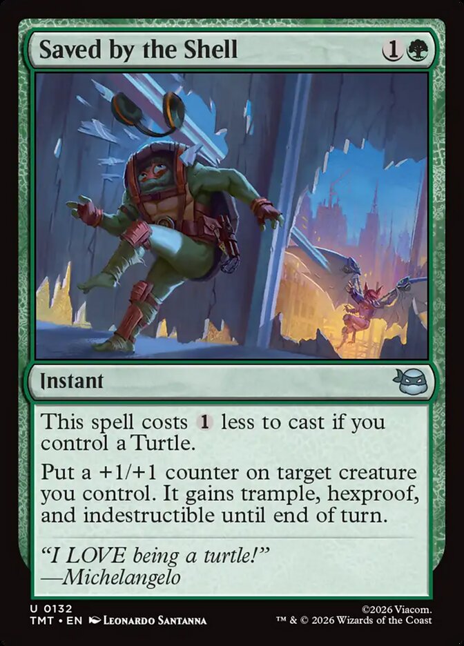 MTG Card Title: Saved by the Shell TMT/132