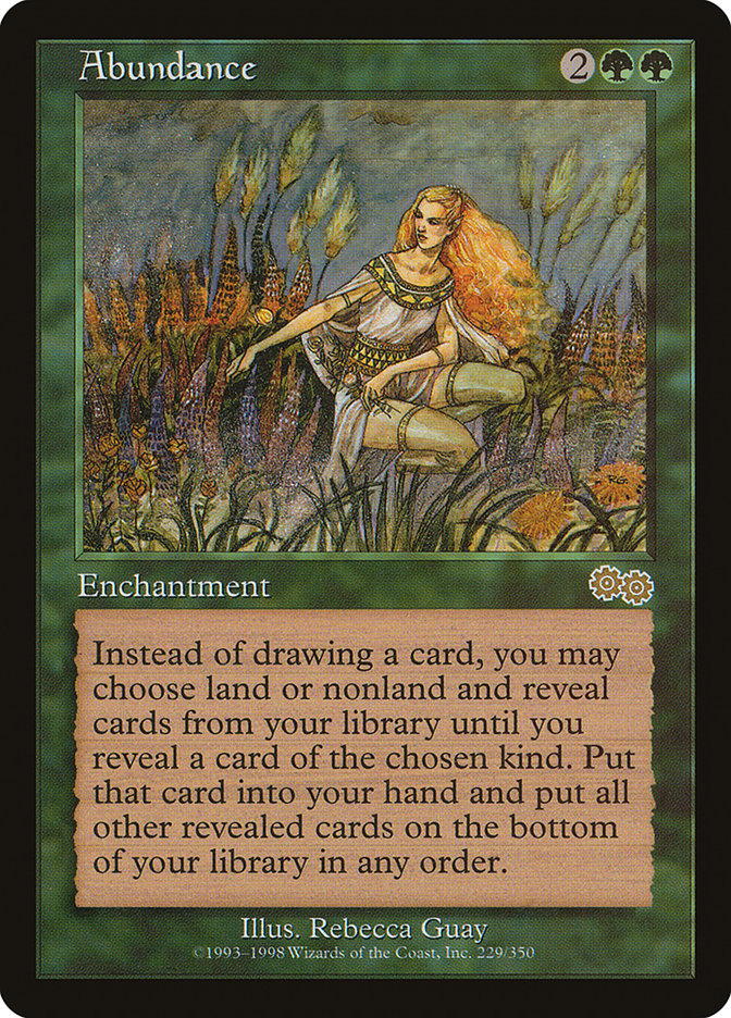 MTG Card Title: Abundance USG/229
