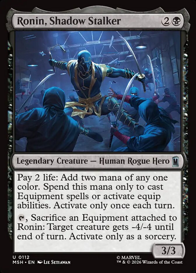 MTG Card Title: Ronin, Shadow Stalker MSH/112