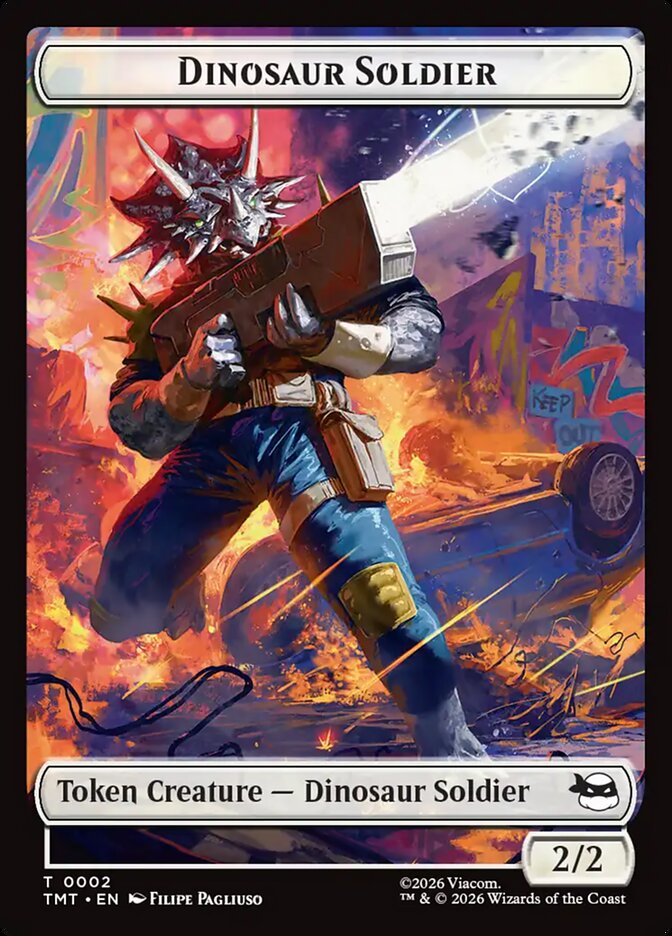 MTG Card Title: Dinosaur Soldier TTMT/2