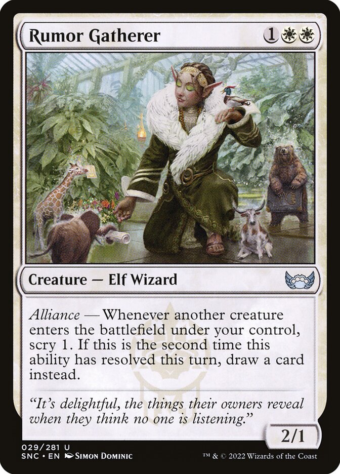 MTG Card Title: Rumor Gatherer SNC/29