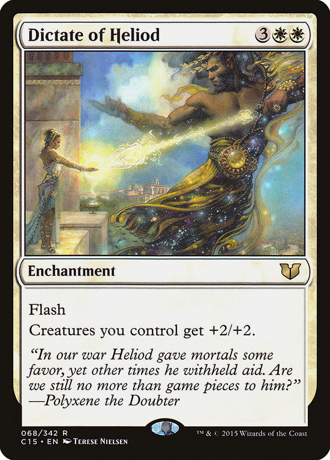 MTG Card Title: Dictate of Heliod C15/68