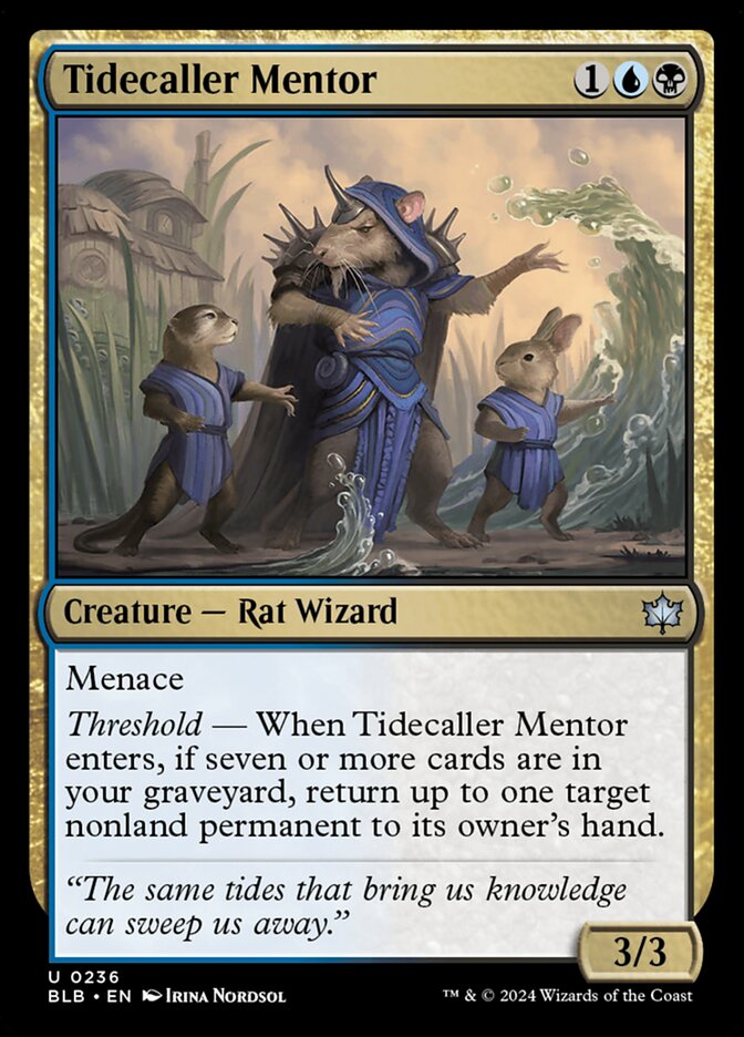 MTG Card Title: Tidecaller Mentor BLB/236