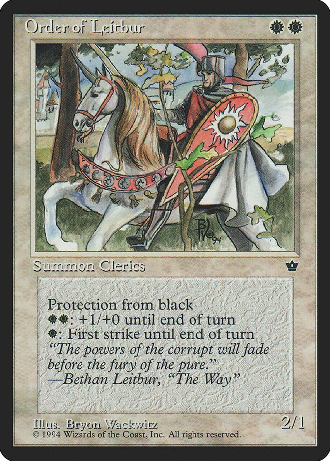 MTG Card Title: Order of Leitbur FEM/16b