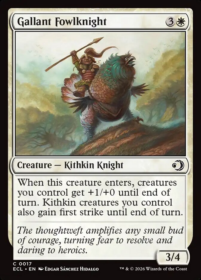MTG Card Title: Gallant Fowlknight ECL/17
