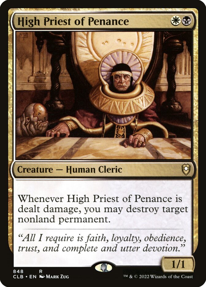 MTG Card Title: High Priest of Penance CLB/848