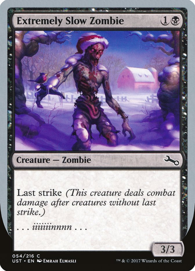 MTG Card Title: Extremely Slow Zombie UST/54c