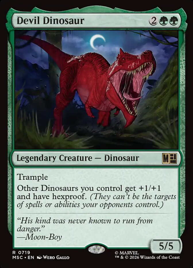 MTG Card Title: Devil Dinosaur MSC/719