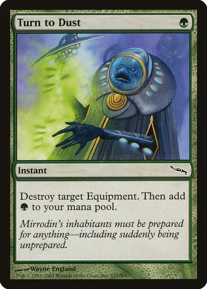MTG Card Title: Turn to Dust MRD/137