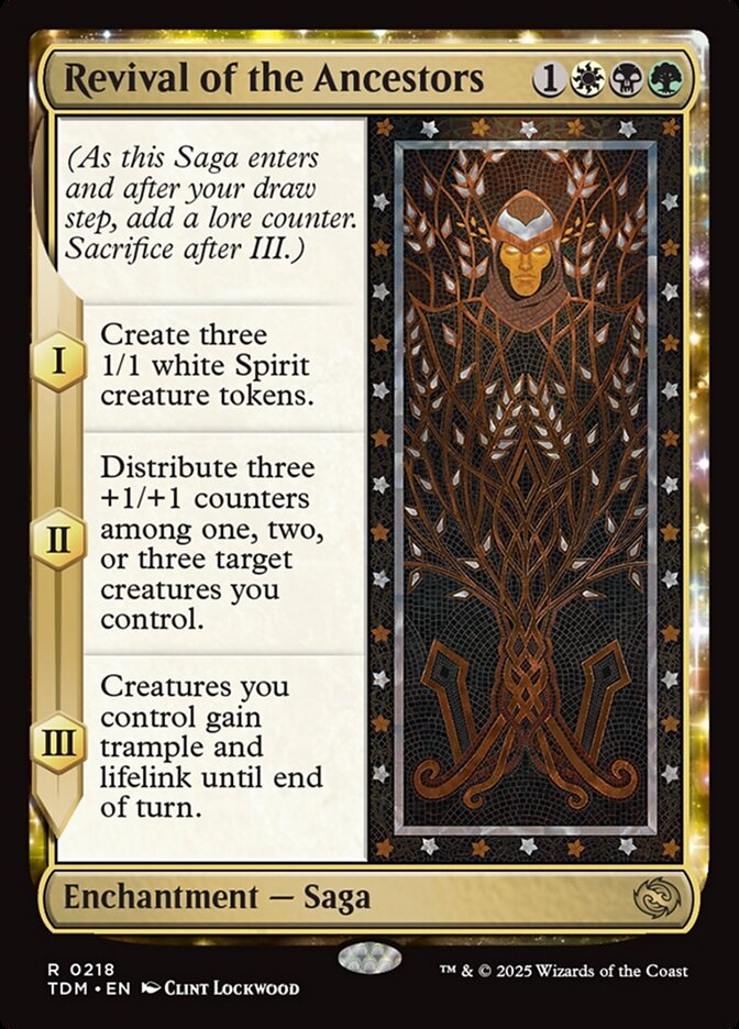MTG Card Title: Revival of the Ancestors TDM/218
