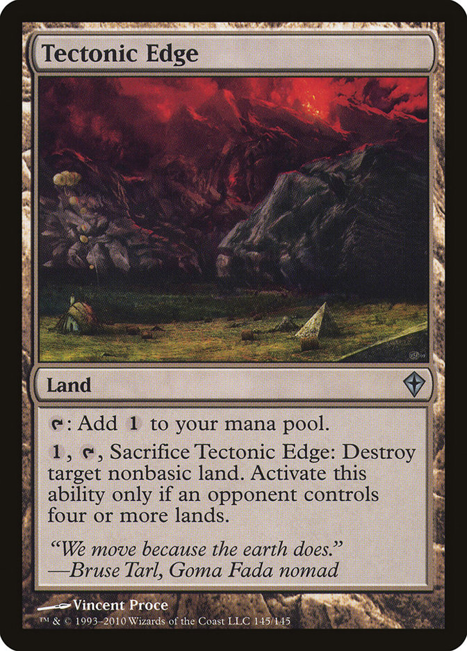 MTG Card Title: Tectonic Edge WWK/145