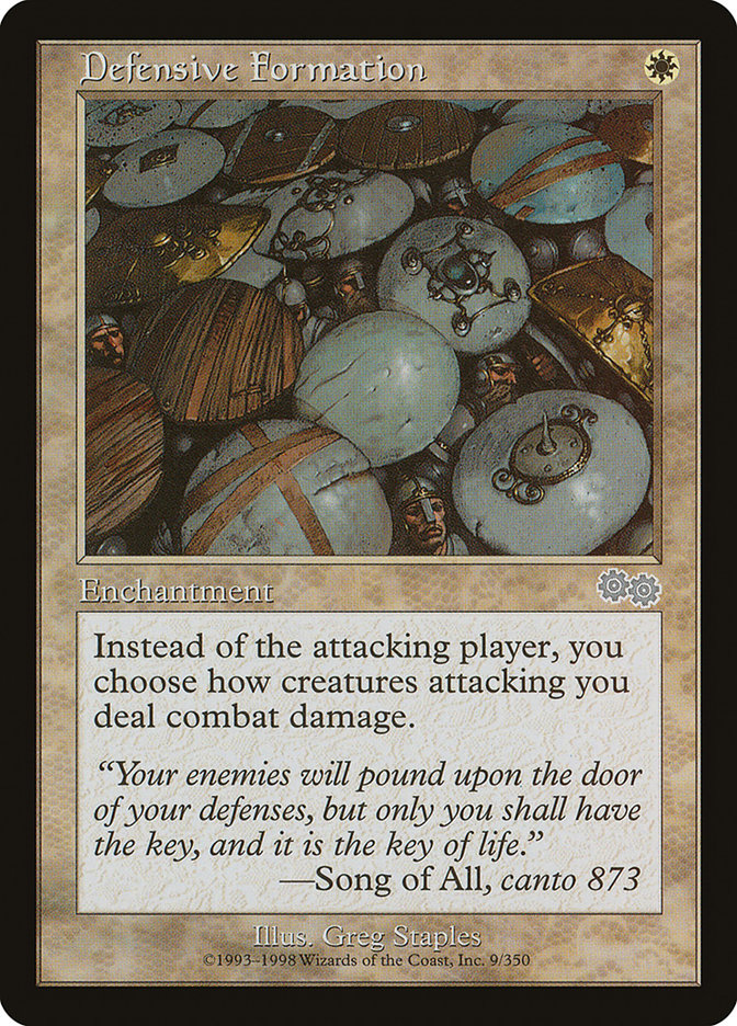 MTG Card Title: Defensive Formation USG/9