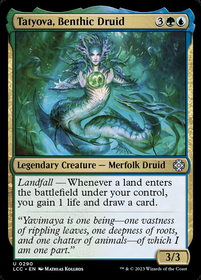 MTG Card Title: Tatyova, Benthic Druid LCC/290