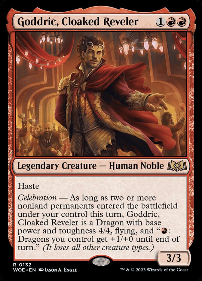 MTG Card Title: Goddric, Cloaked Reveler WOE/132