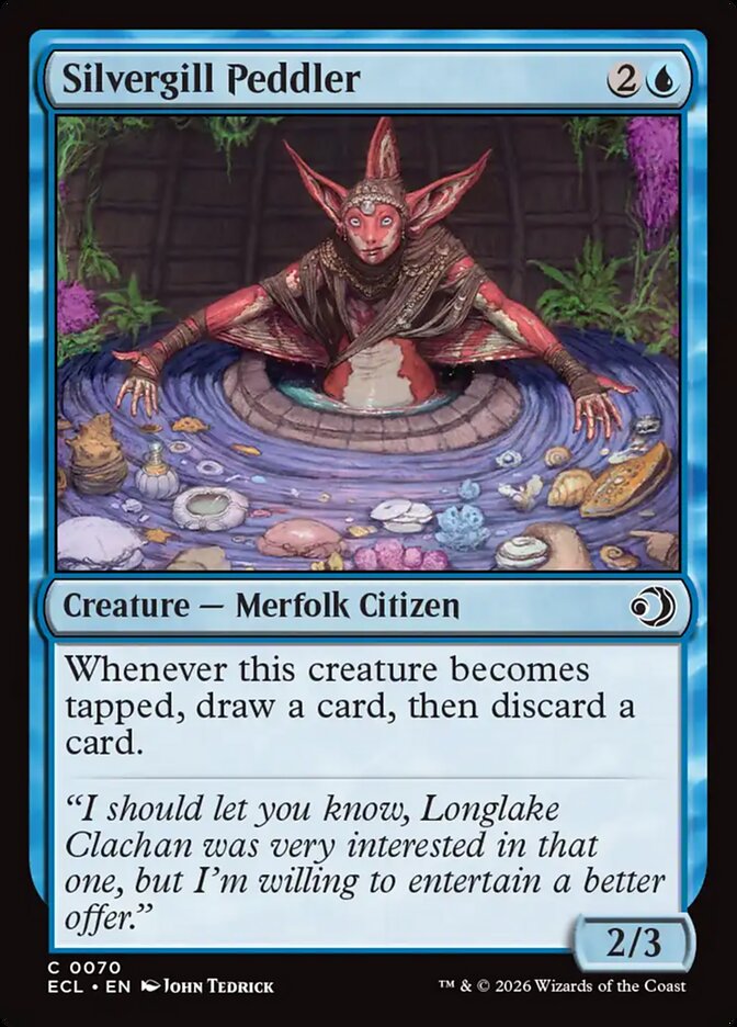MTG Card Title: Silvergill Peddler ECL/70