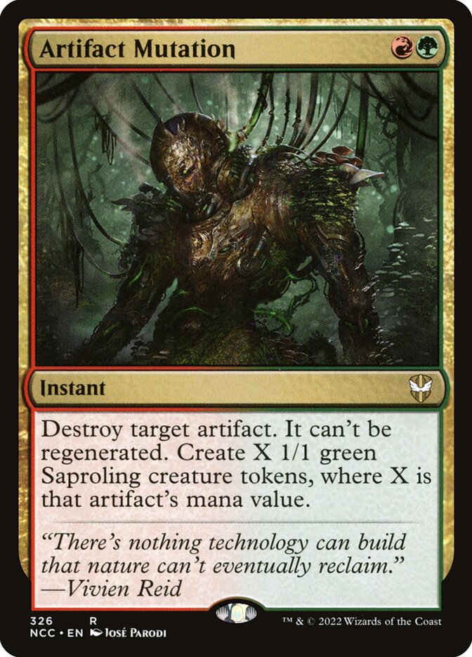 MTG Card Title: Artifact Mutation NCC/326