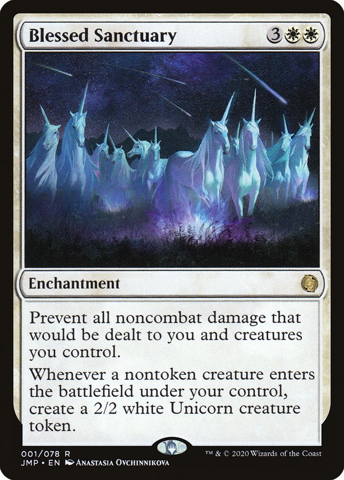MTG Card Title: Blessed Sanctuary JMP/1
