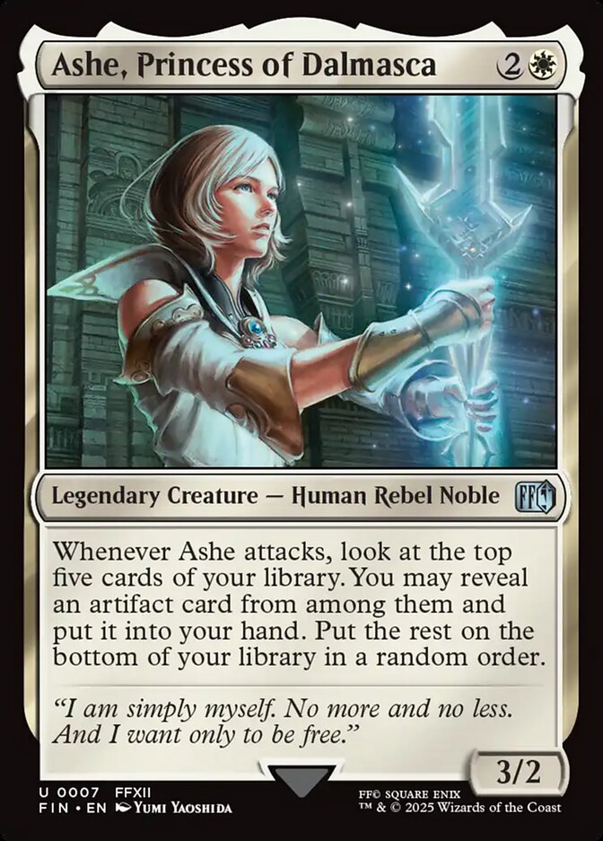 MTG Card Title: Ashe, Princess of Dalmasca FIN/7