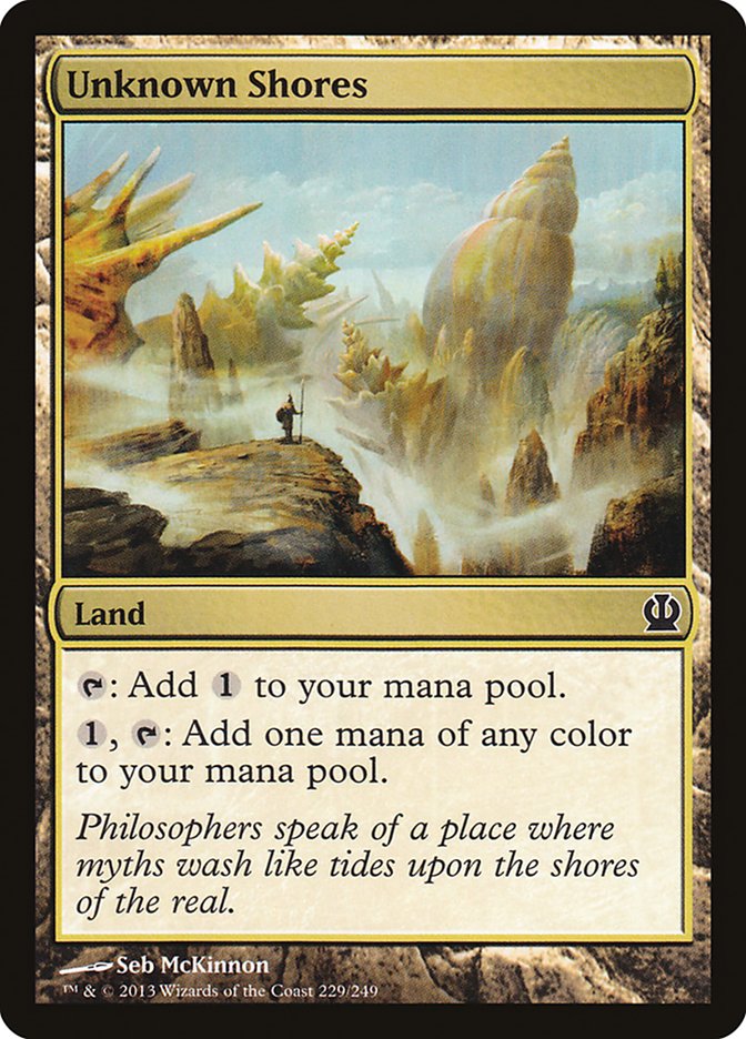 MTG Card Title: Unknown Shores THS/229