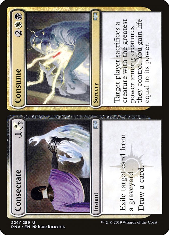 MTG Card Title: Consecrate // Consume RNA/224