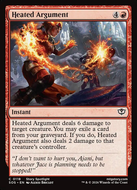 MTG Card Title: Heated Argument SOS/118