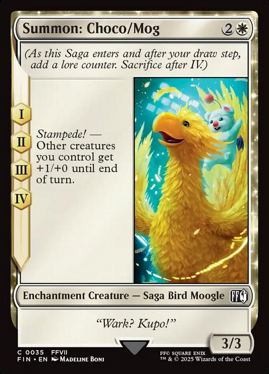 MTG Card Title: Summon: Choco/Mog FIN/35
