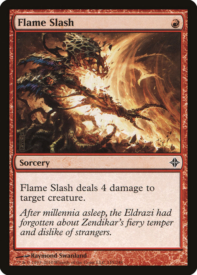 MTG Card Title: Flame Slash ROE/145