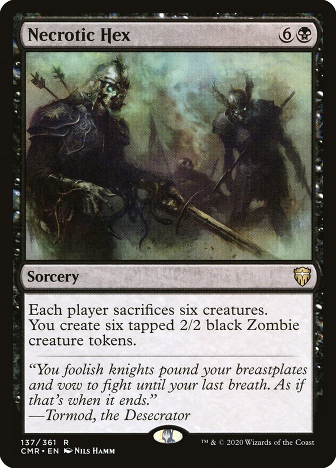 MTG Card Title: Necrotic Hex CMR/137