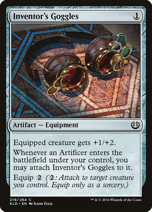 MTG Card Title: Inventor's Goggles KLD/218