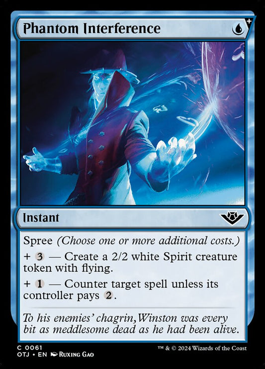 MTG Card Title: Phantom Interference OTJ/61